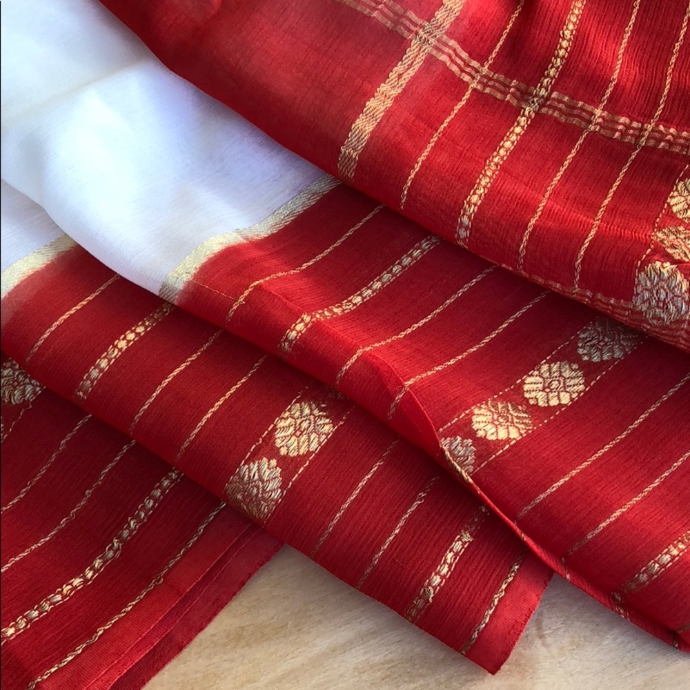 Vtg Silk Sari